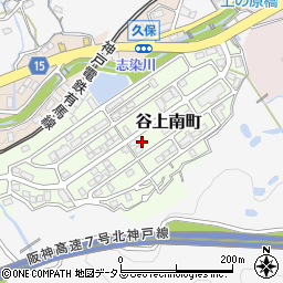 兵庫県神戸市北区谷上南町16-18周辺の地図