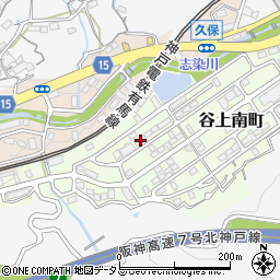兵庫県神戸市北区谷上南町7-7周辺の地図