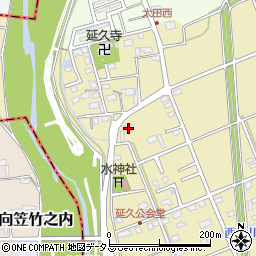 静岡県袋井市延久544周辺の地図