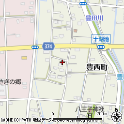 静岡県浜松市中央区豊西町1908周辺の地図