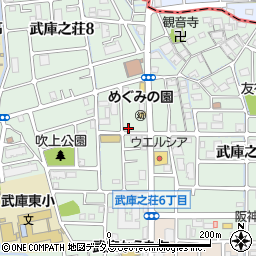 ブレイク武庫之荘第４駐車場周辺の地図