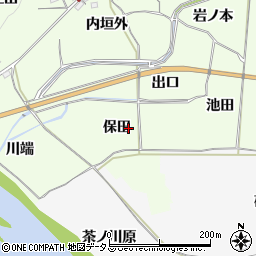 京都府木津川市加茂町西保田周辺の地図
