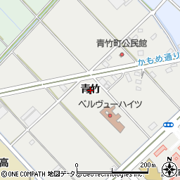 愛知県豊橋市青竹町（青竹）周辺の地図