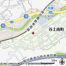 兵庫県神戸市北区谷上南町7-8周辺の地図