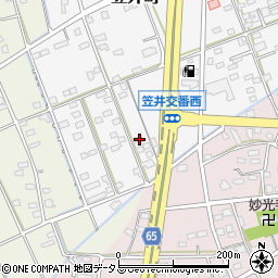 静岡県浜松市中央区笠井町1561周辺の地図