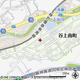 兵庫県神戸市北区谷上南町7周辺の地図