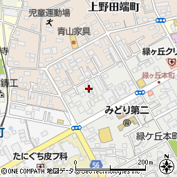 三重県伊賀市緑ケ丘本町1659周辺の地図
