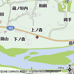 京都府木津川市加茂町銭司上ノ森8周辺の地図