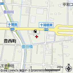 静岡県浜松市中央区豊西町1037周辺の地図