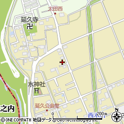 静岡県袋井市延久420-1周辺の地図
