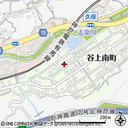 兵庫県神戸市北区谷上南町7-5周辺の地図