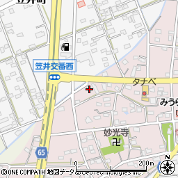 静岡県浜松市中央区恒武町43周辺の地図