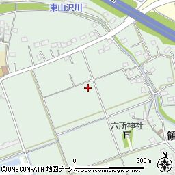 静岡県掛川市領家周辺の地図
