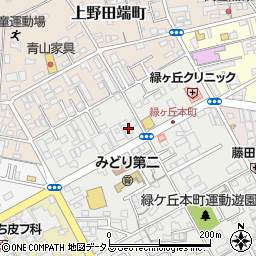 三重県伊賀市緑ケ丘本町1639周辺の地図