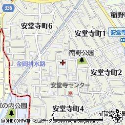 兵庫県伊丹市安堂寺町周辺の地図