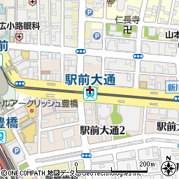 駅前大通駅周辺の地図