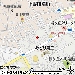 三重県伊賀市緑ケ丘本町1648-2周辺の地図