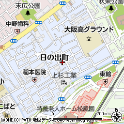 大阪府吹田市日の出町周辺の地図