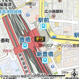 大垣共立銀行豊橋ステーションビル ＡＴＭ周辺の地図