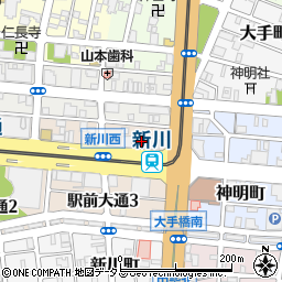 愛知銀行豊橋支店周辺の地図