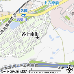 兵庫県神戸市北区谷上南町20周辺の地図