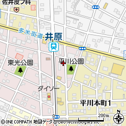 愛知県豊橋市平川町周辺の地図