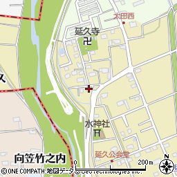 静岡県袋井市延久534周辺の地図