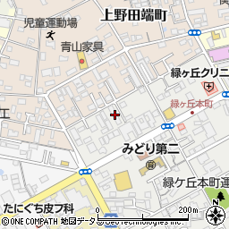 三重県伊賀市緑ケ丘本町1651-1周辺の地図