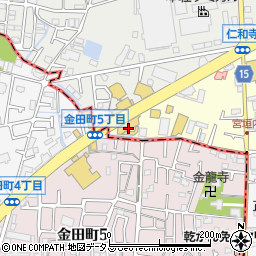 ネッツトヨタ大阪仁和寺店周辺の地図