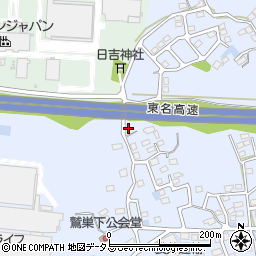 静岡県袋井市鷲巣537周辺の地図