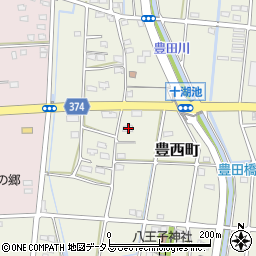 静岡県浜松市中央区豊西町1890周辺の地図