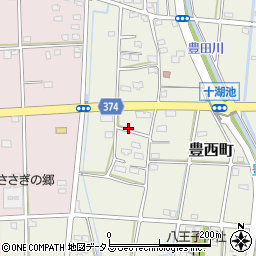 静岡県浜松市中央区豊西町1897周辺の地図