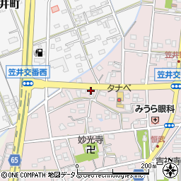 静岡県浜松市中央区恒武町52周辺の地図