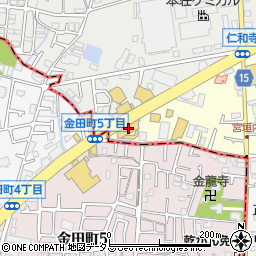 ネッツトヨタ大阪仁和寺店周辺の地図