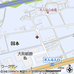 静岡県袋井市国本1328周辺の地図