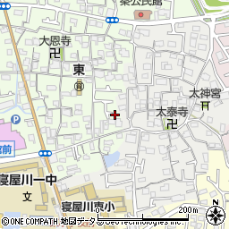 大阪府寝屋川市秦町36-18周辺の地図