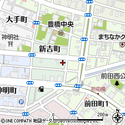 愛知県豊橋市新吉町34周辺の地図