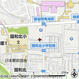 尼崎田能郵便局 ＡＴＭ周辺の地図