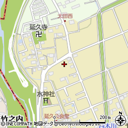 静岡県袋井市延久412周辺の地図