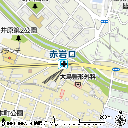 赤岩口駅周辺の地図