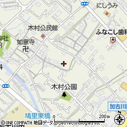 兵庫県加古川市加古川町木村周辺の地図