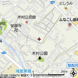 兵庫県加古川市加古川町（木村）周辺の地図