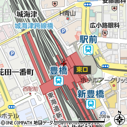 愛知県豊橋市花田町西宿周辺の地図