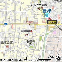 大阪府吹田市垂水町2丁目3周辺の地図