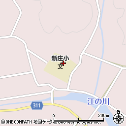 北広島町立新庄小学校周辺の地図