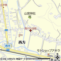 島川公会堂周辺の地図