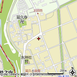 静岡県袋井市延久410周辺の地図