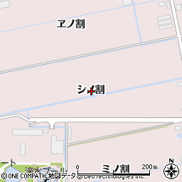 愛知県豊橋市神野新田町シノ割周辺の地図