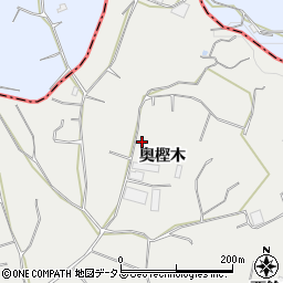 愛知県知多郡南知多町内海奥樫木甲周辺の地図