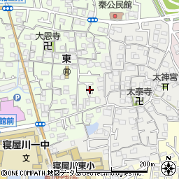 大阪府寝屋川市秦町36-20周辺の地図